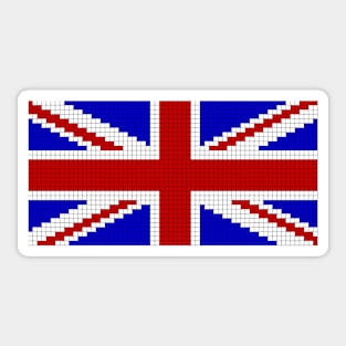 8 bit Union Jack Sticker